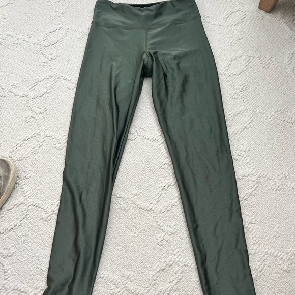 STRUT THIS- Jade Satin Leggings. Size Large - Picture 2 of 5